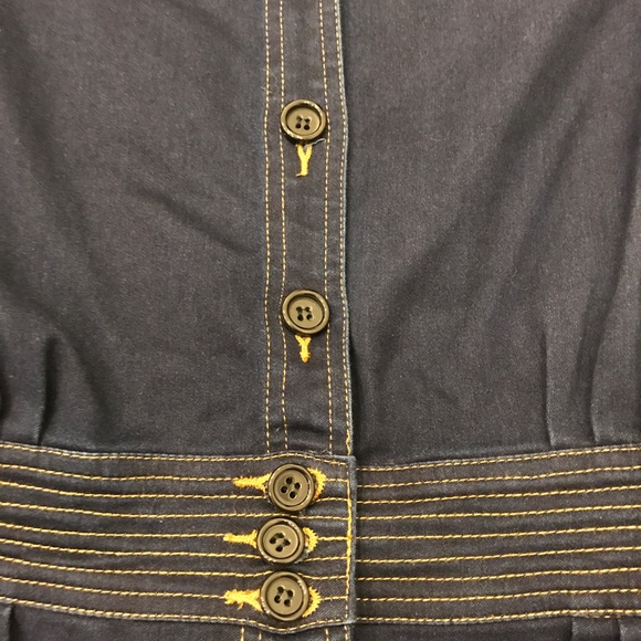 NWT/NWOT Elenyun L/S Collared Denim Midi Dress - Picture 4 of 6